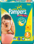 Pampers Baby Dry Nappies Size 3 30 Pack