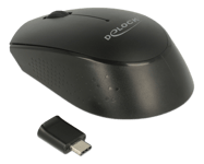 DELOCK Optical 3-button mini mouse USB Type-C 2.4 GHz wireless