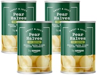 by Amazon Pear Halves In Syrup, 411g (Pack of 4)