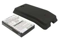 Battery for HTC Hero Extended & Black Color Back Cover 2200 mAh Li-ion HDE190BHL