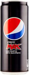 72x Pepsi Cola Max Gusto Zero Zucchero Carbonated Drink Fizzy Drinks can 330ml Sugar Free Soft Drink