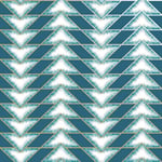 Holden Teton Geometric Wallpaper Teal Gold Metallic Chevron Contemporary