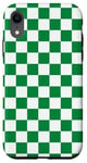 Coque pour iPhone XR Damier vert à carreaux