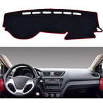 LINGJIE Respirant Tableau De Bord De Voiture Dash Couverture Mat, pour Kia Rio 3 2012 2013 2014 2015 2016 2017, Le Tableau De Bord De Voiture Pad Étanche À La Lumière