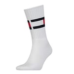 Tommy Hilfiger - Classic Mens Socks - Jeans Flag - Sneaker Socks - Men's Accessories - Tommy Hilfiger Mens Socks - Signature Logo - White - 2.5-5