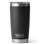 Yeti Rambler Tumbler 20 Black 591ml Stor isolerad drickskopp med drickslock