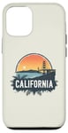 Coque pour iPhone 12/12 Pro Souvenir rétro avec horizon californien