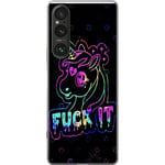 Sony Xperia 1 V Genomskinligt Skal Fuck it Unicorn