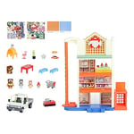 Bluey Hammerbarn Shopping Centre Mega Set, 4 Level, 22 Inch Tall Playset With Working Lift and Trolley Return, Lights and 45+ Sounds, 3 Figures, 15 Accessories, Plus Utility Vehicle