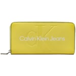 Portefeuille Calvin Klein Jeans  Compagnon Calvin Klein Ref 59380 LAE Jaune 19*10*2 cm