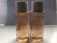 CLARINS Cleansing Micellar Water With Alpine Golden Gentian 2x 100ml Total 200ml