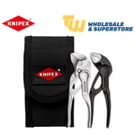 Knipex Mini Pliers Set 00 20 72 V04 XS Belt Pouch 2 * XS Cobra 87 00 100 Wrench