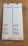 2 x Clarins V Shaping Facial Lift Serum Eye Concentrate 7ml Each NEW Boxed