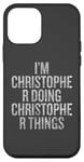 Coque pour iPhone 12 mini Je suis Christopher qui fait des choses drôles et vintage pour Christopher