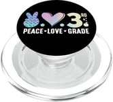 Peace Love 3e année Retour à l'école Troisième année PopSockets PopGrip pour MagSafe