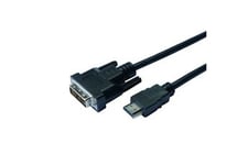 CABLE DVI (MALE) VERS HDMI (MALE) 1,5M