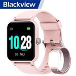 Blackview R30 Montre Connectée Femme Homme avec Oxymetre Cardiofréquencemètre Podomètre iP68 Etanche Compatible Android et iOS - Rose