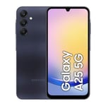 Samsung Galaxy A25 5G, Factory Unlocked Android Smartphone, 128GB, Fast Charging, 50MP Camera, Blue Black, 3 Year Manufacturer Extended Warranty (UK Version)