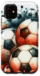 iPhone 11 Funny Cool Soccer Balls Pattern Football Soccer Design Case