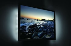 TV USB LED BACKLIGHT 2 X 50 cm FLEXI STRIP LIGHTS COOL WHITE OR FOR PC MONITOR