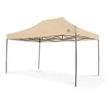 All Seasons Gazebos - Tonnelle pop-up 3x4.5m entièrement imperméable - Beige