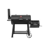 Char-Griller Grand Champ Barrel Grill and Offset Smoker in Black