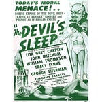 The Devils Sleep Bennies Phenos Drugs 1950's Green Large Art Print Poster Wall Decor 18x24 inch