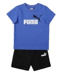 PUMA Ensemble t-Shirt et Short Minicats Combinaison de Jogging Mixte Enfant, Saphir Royal, 62