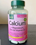 Holland & Barrett Calcium Magnesium Vitamin D and Zinc 120 Tablets Vegetarian