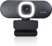 V32-Afl Webcam 4K 8Mp 1080P/60Fps, 1440P/30Fps Cmos Avec Autofocus, Lumière Réglables/Double Micros Anti-Bruit/Auto-Framing, Caméra Plug&Pplay Pour Streaming/Vidéoconférence