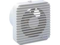 Maico Fan Muro 100 Med Timer 0,5-20 Min. Och Hygrostat 40-90% Rh. Luftflöde 95 M³/H. Mått 140X140/Ø97 Mm.