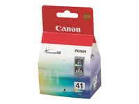 Canon Cl-41 - 12 Ml - Lång Livslängd - Färg (Cyan, Magenta, Gul) - Original - Bläckpatron - För Pixma Ip1800, Ip1900, Ip2500, Ip2600, Mp140, Mp190, Mp210, Mp220, Mp470, Mx300, Mx310