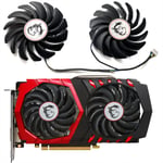 2x PLD09210S12HH Cooling Fan for MSI GTX1050 1050ti 2GB/4GB GAMING X Cooler Fans