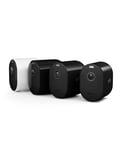Arlo Pro 5 Camera Surveillance WiFi Exterieure Sans Fil, 160° Vision Nocturne Couleur Avancée 2K HDR, Sirène, Détection Mouvement, Inclus 30 Jrs Arlo Secure, Pack de 4 Caméras Blanc (1) & Noir (3)