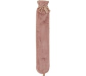 AROMA HOME Faux Fur Long Hot Water Bottle - Pink, Pink