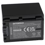 EXTENSILO Batterie compatible avec Sony FDR-AX53, FDR-AX700, FDR-AX53E, FDR-AX100E appareil photo, reflex numérique (2060mAh, 7,4V, Li-ion, noir)