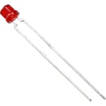 Vishay TLVH4200 LED rouge cylindrique 3 mm 55 mcd 170 ° 30 mA 2.4 V Q531091