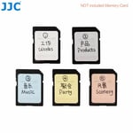 JJC SDSL-120 Memory Card Label Stickers For SD, XQD, and CFexpress Type-B cards