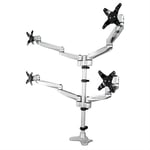 StarTech.com Desk Mount Quad Monitor Arm  Premium Articulating VESA 