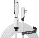 Syntech Link Cable Compatible with Meta/Oculus Quest 3S/Quest White 