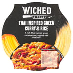 Wicked Kitchen Ready to Eat Meals, Thai Inspired Green Curry & Rice 300g Pot, Microwavable, Plant-Based, Dairy-Free, Instant Meal