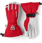 Hestra Army Leather Heli Ski Red, Röd, 10