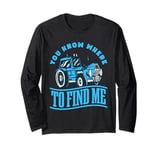 Agriculturist You Know Where To Find Me Boys Farming Long Sleeve T-Shirt