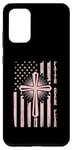 Coque pour Galaxy S20+ Drapeau chrétien Faith Over Fear Croix de Pâques Homme Femme Enfant