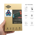 2 PACK NINTENDO SWITCH Screen Protector TEMPERED GLASS 9H Hardness Clear UK