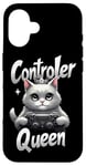 iPhone 16 Controller Queen Cute Gamer Cat Design- Gaming Cat Lovers Case