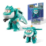 Super Wings Tino Dinosaure Jouets Transformer de 5 cm, Jouets transformateurs 2 en 1, Jouet Robot pour Garçons et Filles Jouets Dinosaures Cadeaux pour 3+ Ans