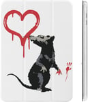 Banksy Mouse Ipad Case 2020 Matériau Tpu Résistant Aux Chocs Réglage Automatique De L'angle De Veille/Réveil Mignon Housse De Protection Transparente 10.2in