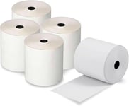 20 Pack 80 X 80 Thermal Paper Till Rolls Receipt Roll for Cash Register, POS, Credit Card Machine with Red Warning Strip BPA-Free 80 * 80