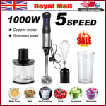 UK 1000W 4 in 1 5 Speed powerful handheld electric food Blender Mixer Stick 2024